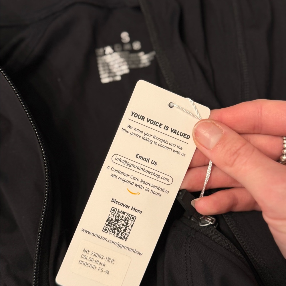 Black Zip-Up Athletic Jacket - Picture 7 of 8